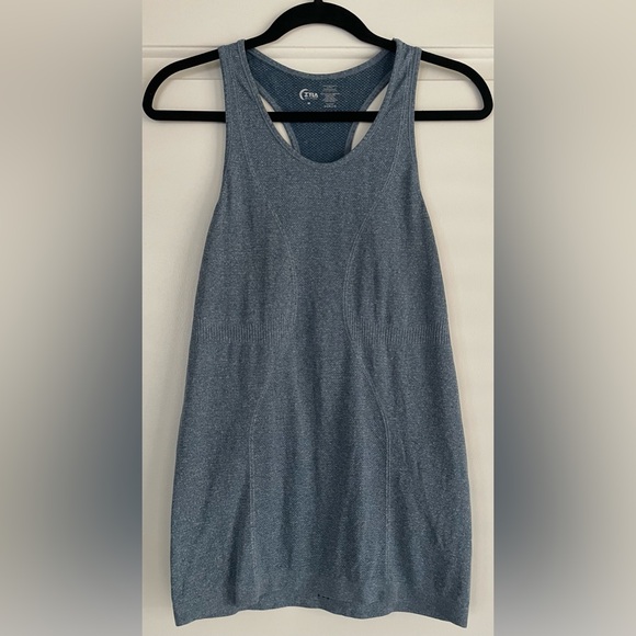 ZYIA Blue Textured Women’s Active Tank - Picture 1 of 5